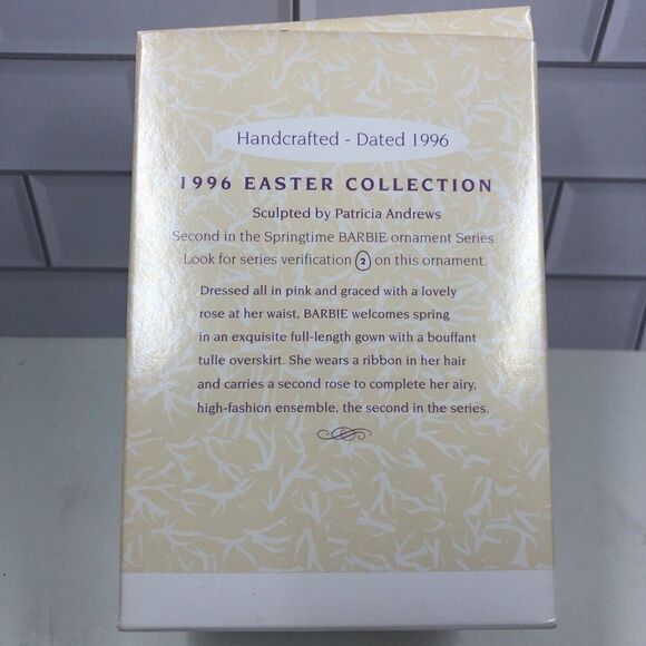 Hallmark Keepsake Ornament Springtime Barbie 1996 New Collector's Series #2 - Picture 7 of 7